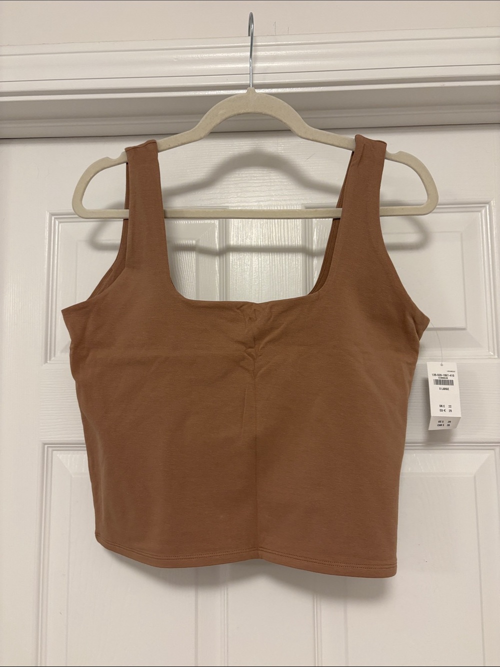 Abercrombie & Fitch Rust Brown Square Neck Crop Tank